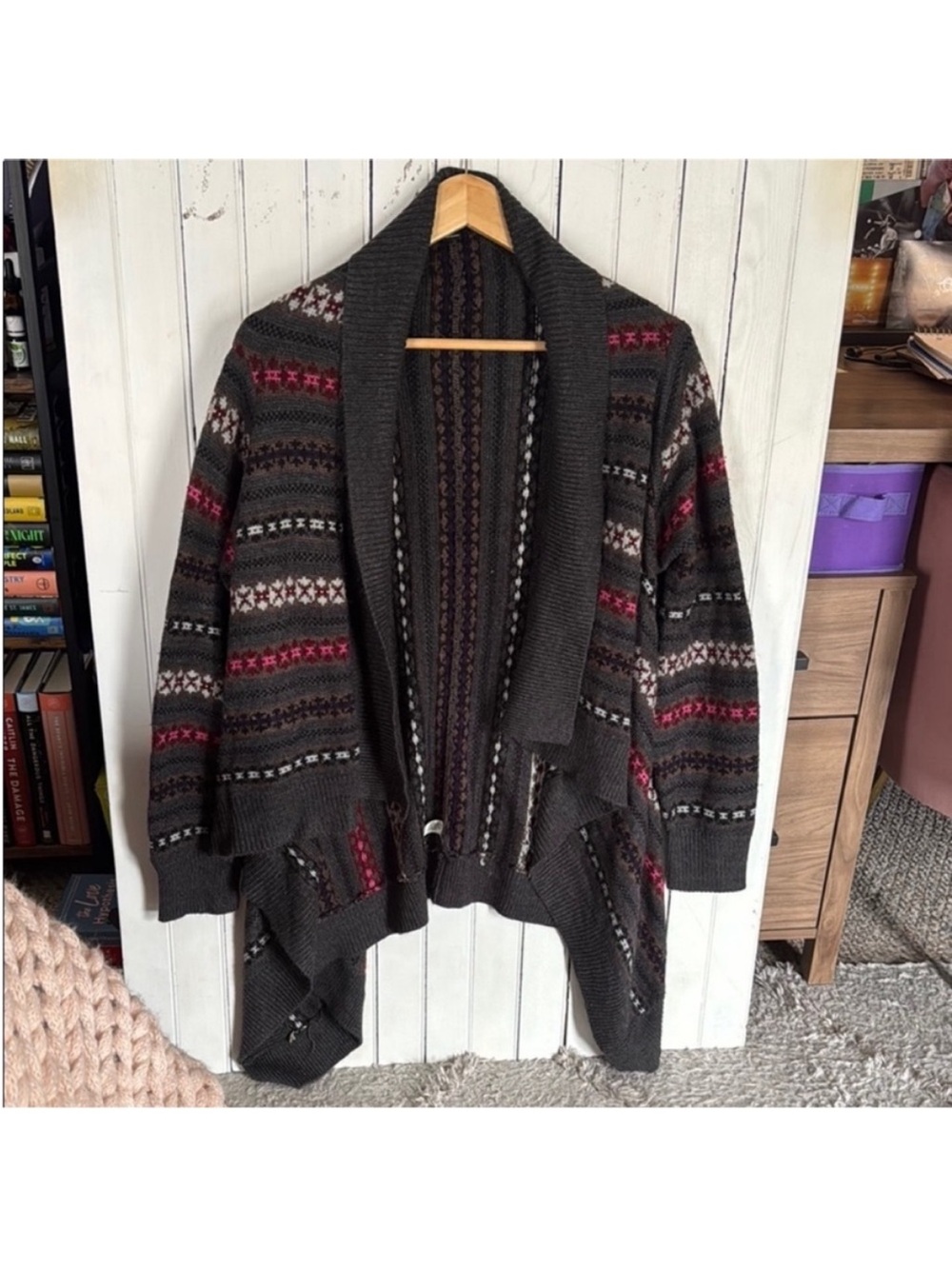 I Heart Ronson Cardigan Dark Grey Size XL